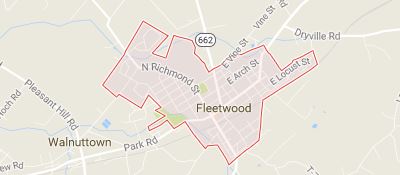 fleetwood pa map